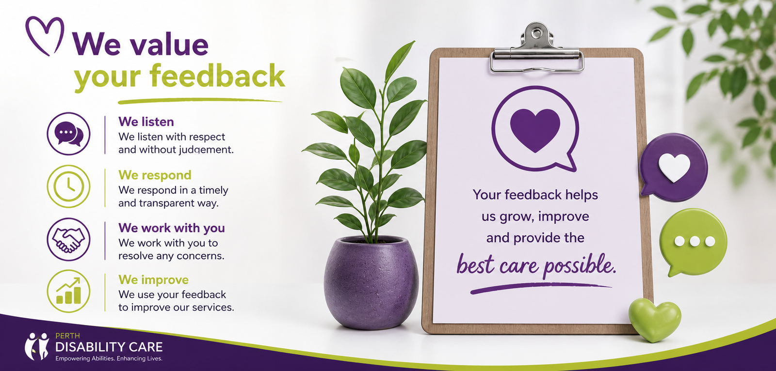 we value your feedback